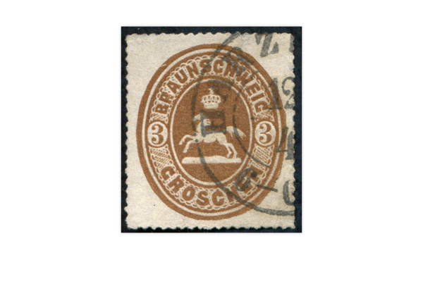 Briefmarke Altdeutschland Braunschweig Freimarke 1865 Michel-Nr. 20 gestempelt