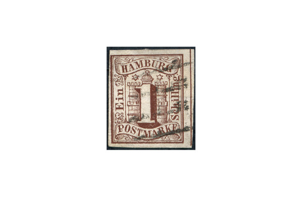 Briefmarke Altdeutschland Hamburg Freimarke 1859 Michel-Nr. 2 gestempelt