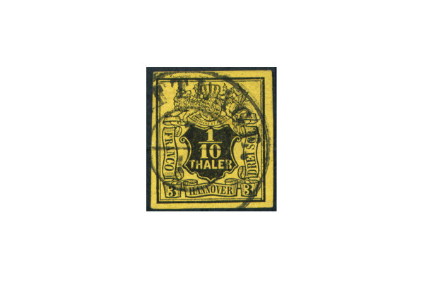 Briefmarke Altdeutschland Hannover Freimarke 1851 Michel-Nr. 5 gestempelt