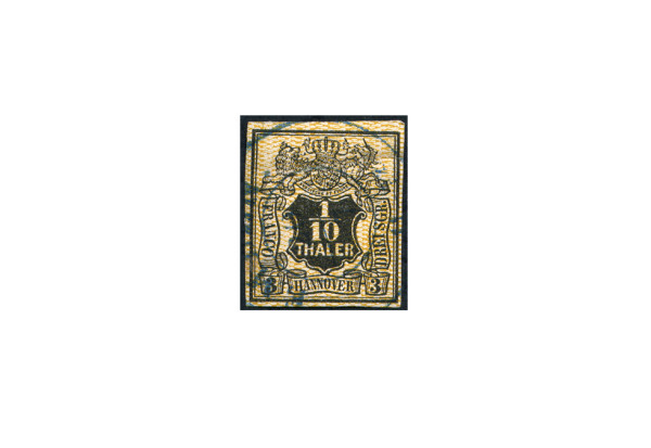 Briefmarke Altdeutschland Hannover Freimarke 1855 Michel-Nr. 7 gestempelt