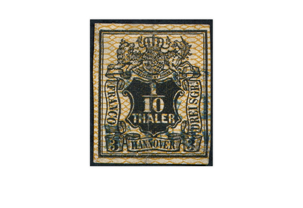 Briefmarke Altdeutschland Hannover Freimarke 1856 Michel-Nr. 12 gestempelt