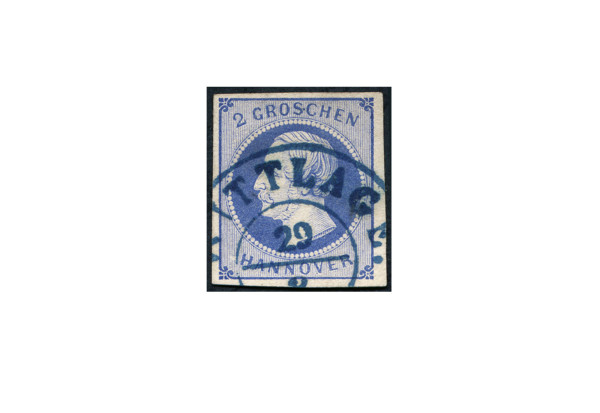 Briefmarke Altdeutschland Hannover Freimarke 1859 Michel-Nr. 15 gestempelt