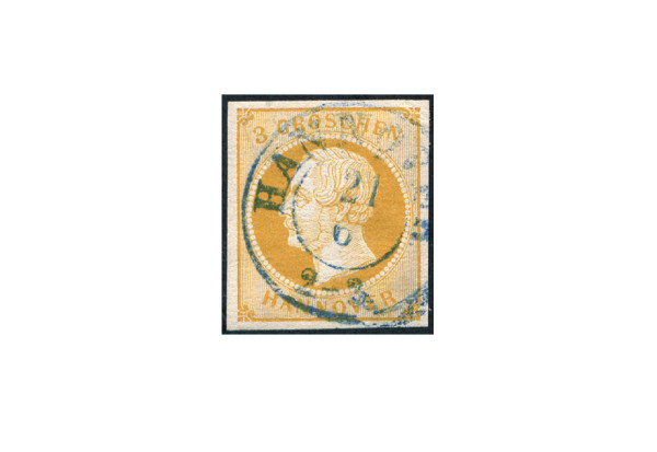 Briefmarke Altdeutschland Hannover Freimarke 1859 Michel-Nr. 16 gestempelt