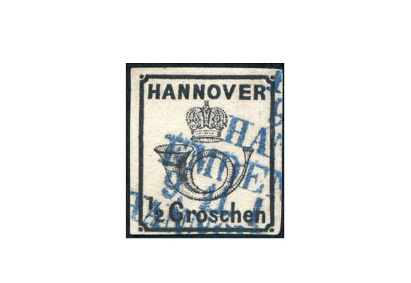 Briefmarke Altdeutschland Hannover Freimarke 1860 Michel-Nr. 17 gestempelt