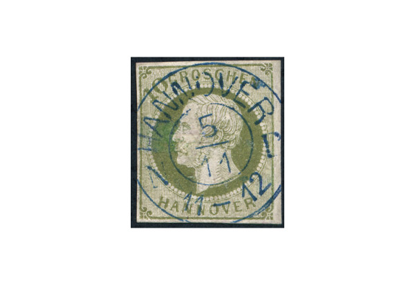 Briefmarke Altdeutschland Hannover Freimarke 1861 Michel-Nr. 18 gestempelt geprüft