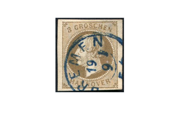 Briefmarke Altdeutschland Hannover Freimarke 1861 Michel-Nr. 19 gestempelt