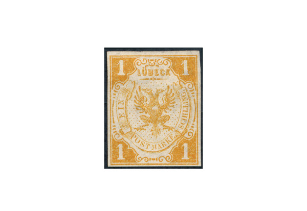 Briefmarke Altdeutschland Lübeck Freimarke 1859 Michel-Nr. 2 ungebraucht