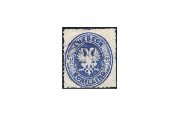 Briefmarke Altdeutschland Lübeck Freimarke 1863 Michel-Nr. 11 gestempelt