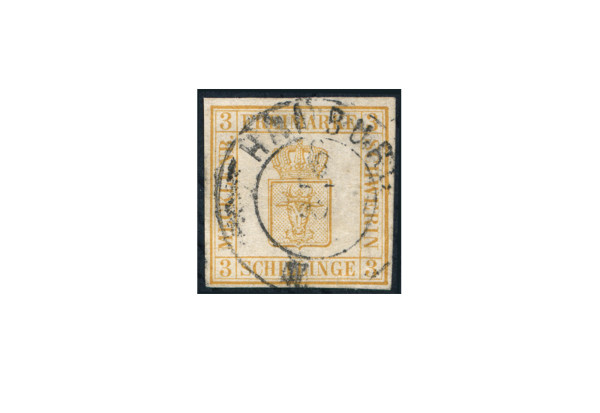 Briefmarke Altdeutschland Mecklenburg-Schwerin Freimarke 1856 Michel-Nr. 2 gestempelt