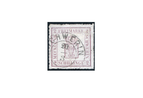 Briefmarke Altdeutschland Mecklenburg-Schwerin Freimarke 1864 Michel-Nr. 6 gestempelt