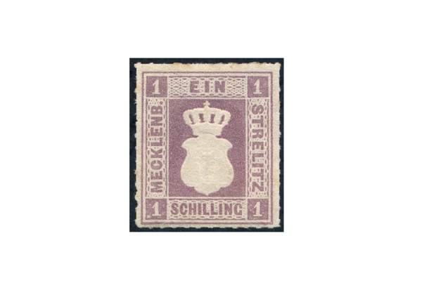 Briefmarke Altdeuschland Mecklenburg-Strelitz Freimarke 1864 Michel-Nr. 3 ungebraucht ohne Gummierun