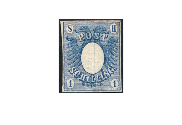 Briefmarke Altdeutschland Schleswig-Holstein Freimarke 1850 Michel-Nr. 1 ungebraucht