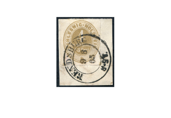 Briefmarke Altdeutschland Schleswig-Holstein Freimarke 1865 Michel-Nr. 12 gestempelt geprüft