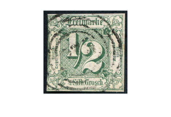 Briefmarke Altdeutschland Thurn und Taxis Freimarke 1859-1861 Michel-Nr. 14 gestempelt