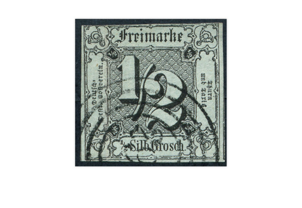 Briefmarke Altdeutschland Thurn und Taxis Freimarke 1852 Michel-Nr. 3 gestempelt