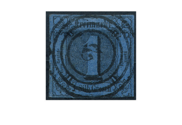 Briefmarke Altdeutschland Thurn und Taxis Freimarke 1852 Michel-Nr. 4 gestempelt