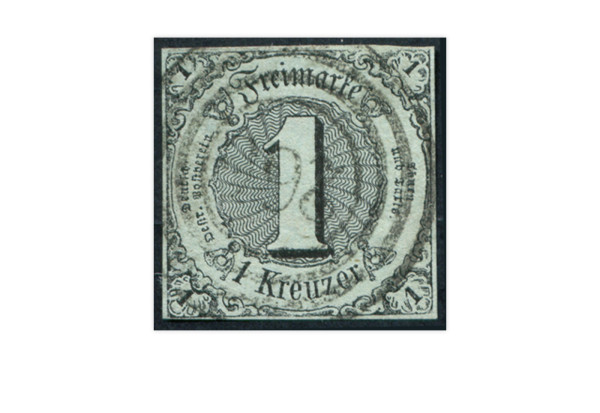 Briefmarke Altdeutschland Thurn und Taxis Freimarke 1852 Michel-Nr. 7 gestempelt
