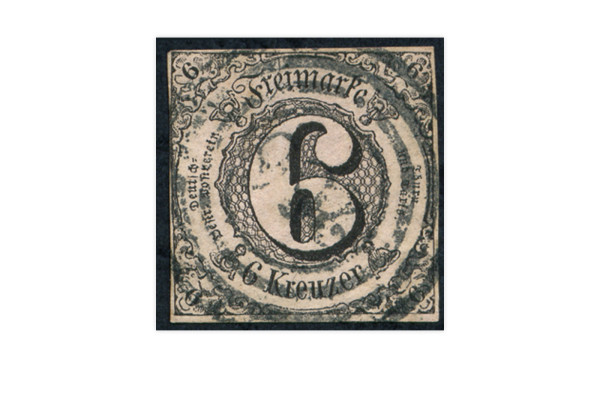 Briefmarke Altdeutschland Thurn und Taxis Freimarke 1852 Michel-Nr. 9 gestempelt