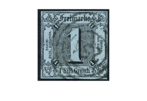 Briefmarke Altdeutschland Thurn und Taxis Freimarke 1853 Michel-Nr. 11 gestempelt