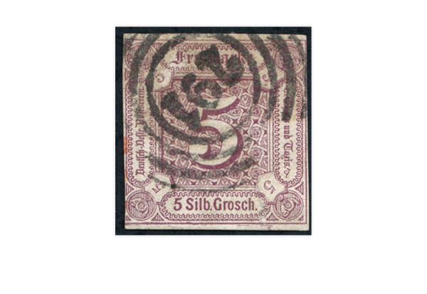 Briefmarke Altdeutschland Thurn und Taxis Freimarke 1859-1861 Michl-Nr. 18 gestempelt.