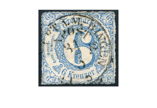 Briefmarke Altdeutschland Thurn und Taxis Freimarke 1865 Michel-Nr. 43 gestempelt