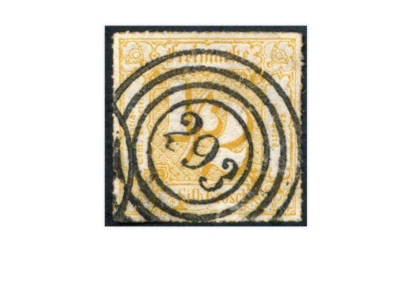 Briefmarke Altdeutschland Thurn und Taxis Freimarke 1866 Michel-Nr. 47 gestempelt