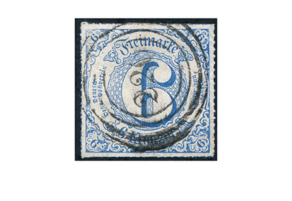 Briefmarke Altdeutschland Thurn und Taxis Freimarke 1866 Michel-Nr. 53 gestempelt