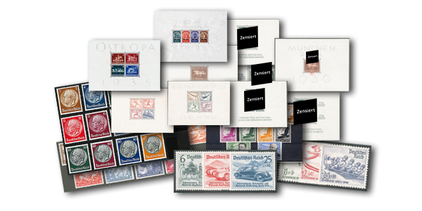 Briefmarken Drittes Reich Komplettsammlung 1933 - 1945 Michel-Nr. 479/910 Falz