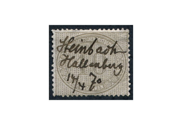 Briefmarke Altdeutschland Norddeutscher Bund Freimarke 1869 Michel-Nr. 25 gestempelt