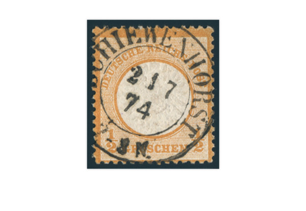Briefmarke Deutsches Reich Brustschild 1872 Michel Nr. 18 gestempelt