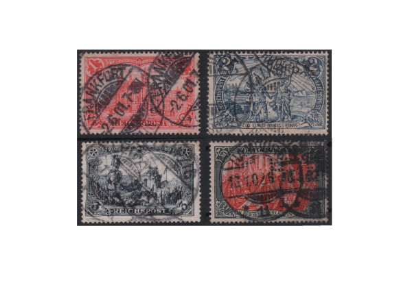 Briefmarken Deutsches Reich 1900 Michel-Nr. 63/66 gestempelt