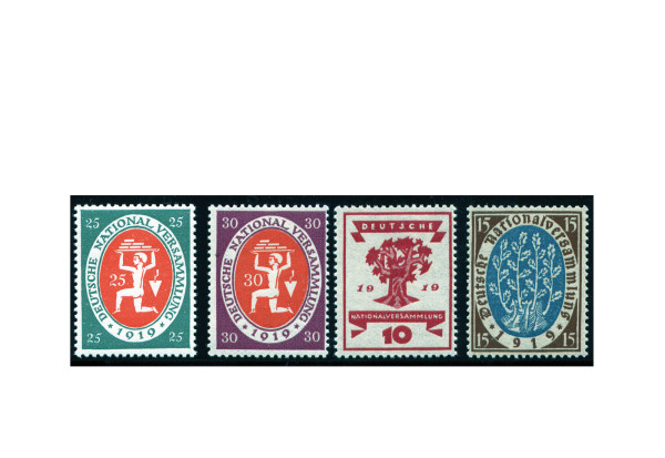 Briefmarken Deutsches Reich Eröffnung der Nationalversammlung 1919 Michel-Nr. 107/110 postfrisch
