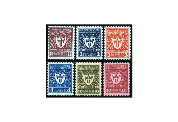 Briefmarken Deutsches Reich 1922 Michel-Nr. 199/204 postfrisch