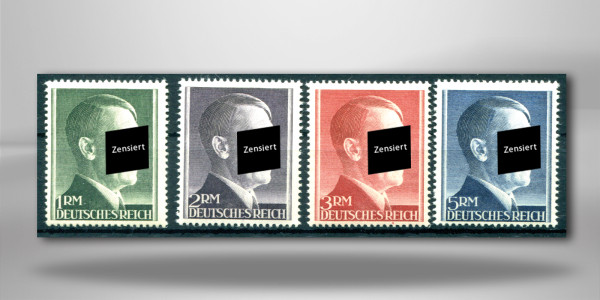 Briefmarken Deutsches Reich Hitler-Freimarken 1944 Michel-Nr. 799/800 B postfrisch