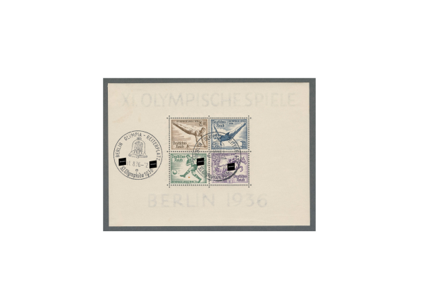 Briefmarken Deutsches Reich Olympia 1936 Block 5 gestempelt
