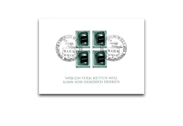 Briefmarken Deutsches Reich Block 8 gestempelt