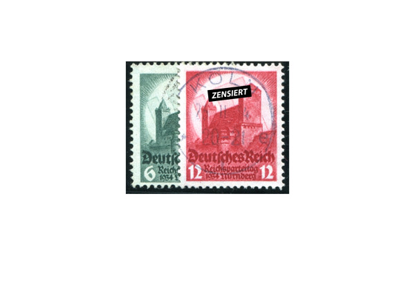 Briefmarken Deutsches Reich 1934 Michel-Nr. 546/547 gestempelt