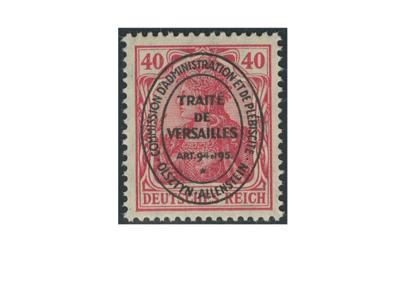 Briefmarke Allenstein Mi. Nr. I (unverausgabt) postfrisch