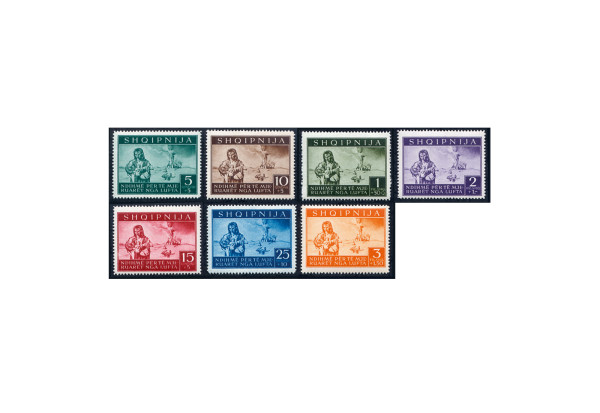 Briefmarken Dt. Reich /Albanien Mi.Nr. 15/21 postfrisch