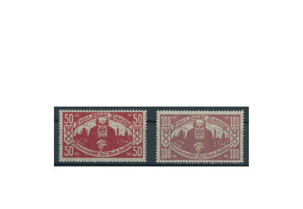 Briefmarken Deutsches Reich Danzig Einzelausgaben 1920-1939 Michel-Nr. 131-132 postfrisch