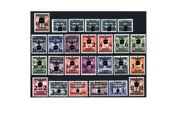 Briefmarken Deutsches Reich Generalgouvernement Michel-Nr.14-39 postfrisch