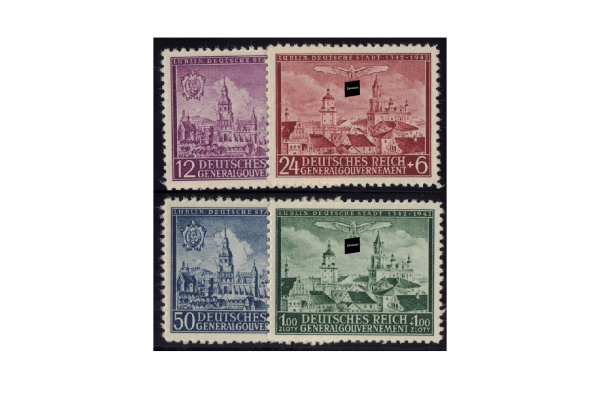 Generalgouvernement Marken 1942: 600 Jahre Stadt Lublin Michel Nr. 92/95 postfrisch