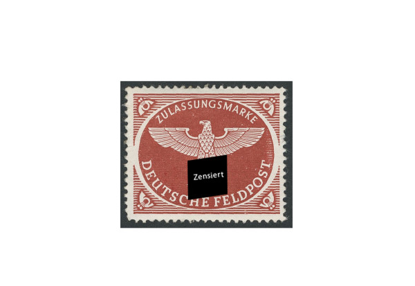 Briefmarke Deutsches Reich Feldpostpäckchen 1942 Michel-Nr. 2 A postfrisch