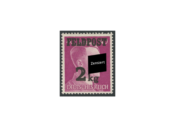 Briefmarke Deutsches Reich Feldpost Freimarke mit Aufdruck 1944 Michel-Nr. 3 postfrisch