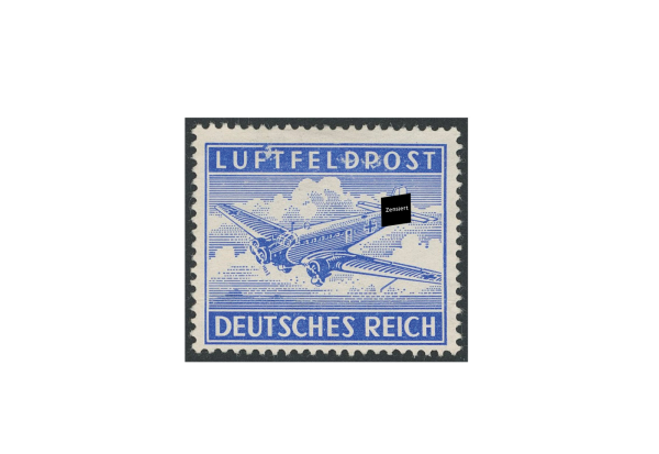Briefmarke Deutsches Reich Luftfeldpost 1942 Michel-Nr. 1 B gestempelt