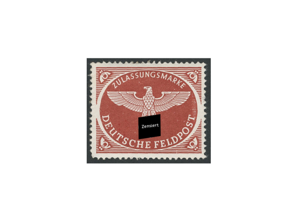 Briefmarke Deutsches Reich Feldpostpäckchen 1942 Michel-Nr. 2 B gestempelt