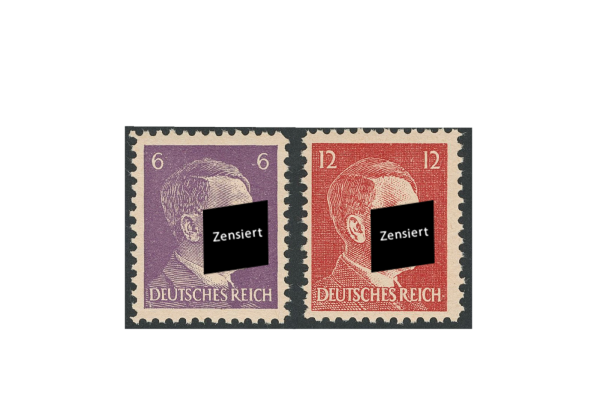 Briefmarken Amerikanische Kriegsfälschung 1944 Michel-Nr. 15-16 postfrisch geprüft