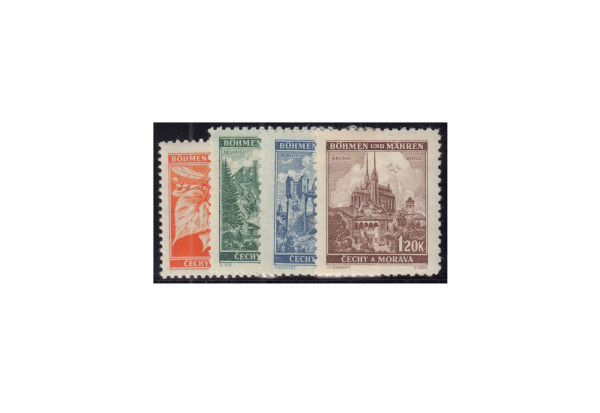 Briefmarken Böhmen und Mähren Michel-Nr. 38 bis 41 postfrisch