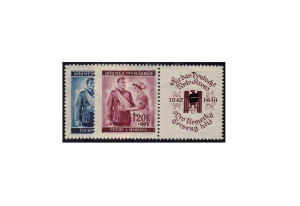 Briefmarken Böhmen und Mähren Rotes Kreuz Michel-Nr. 53 - 54 Zf postfrisch