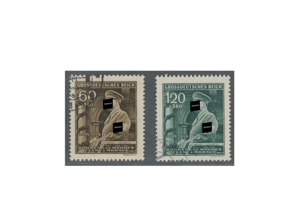 Briefmarken Böhmen und Mähren Geburtstag Adolf Hitler Michel-Nr. 136 - 137 postfrisch